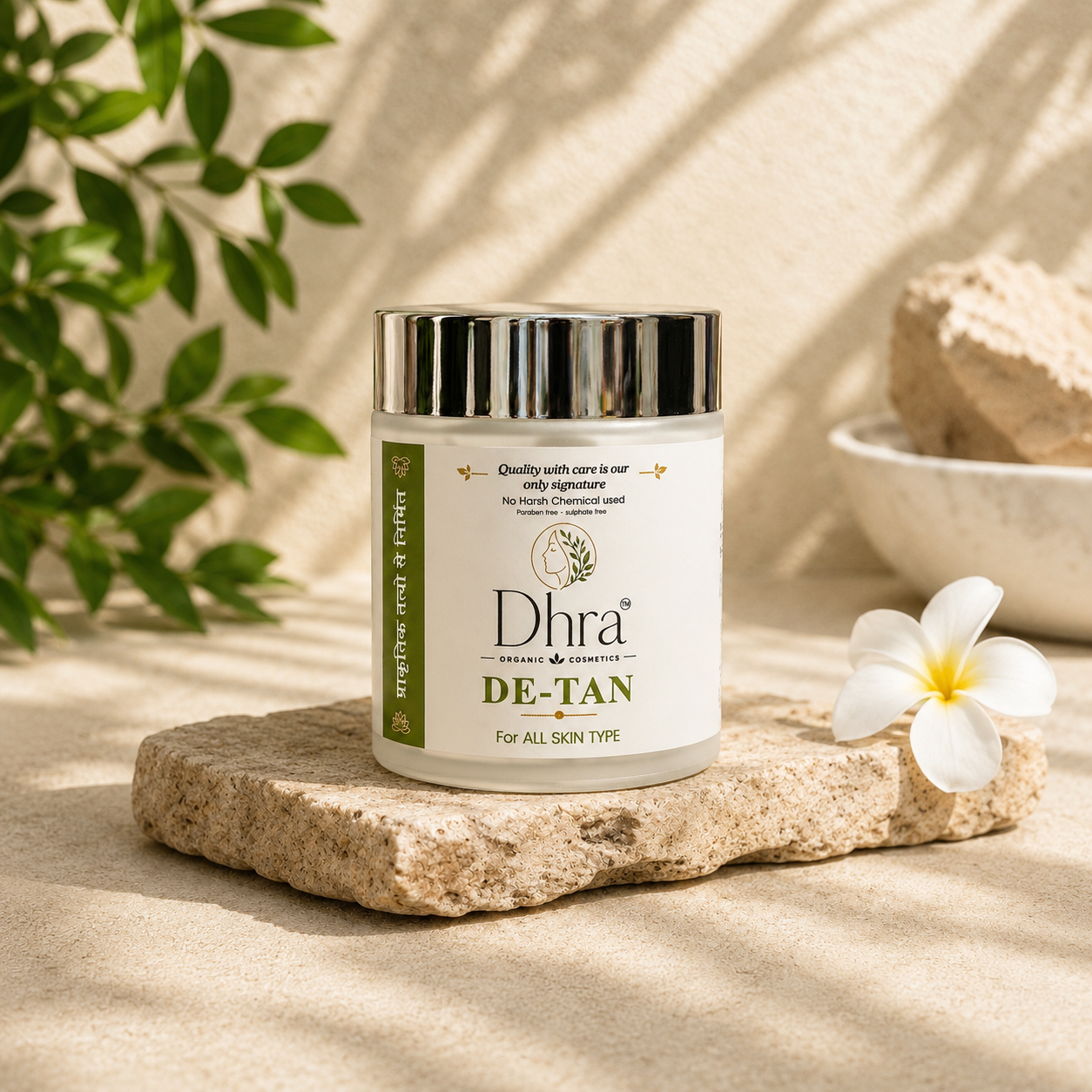 Dhra De-Tan Face Pack | Tan Removal & Skin Brightening