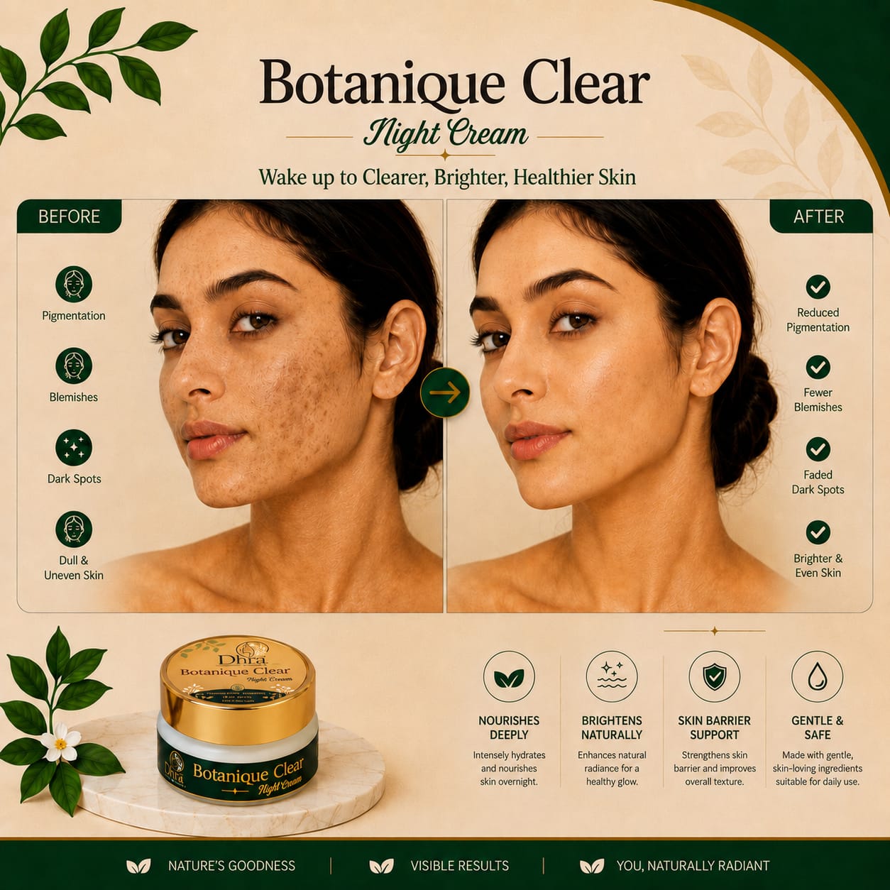 Dhra Botanical Care – Blemishes & Pigmentation Night Cream