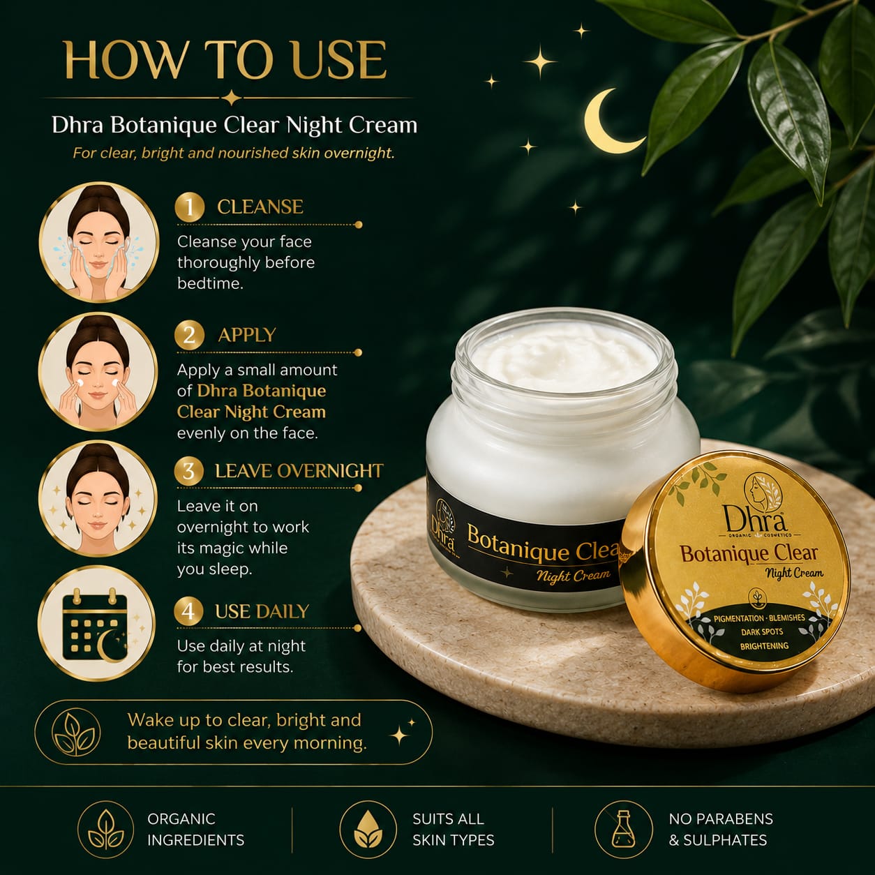 Dhra Botanical Care – Blemishes & Pigmentation Night Cream